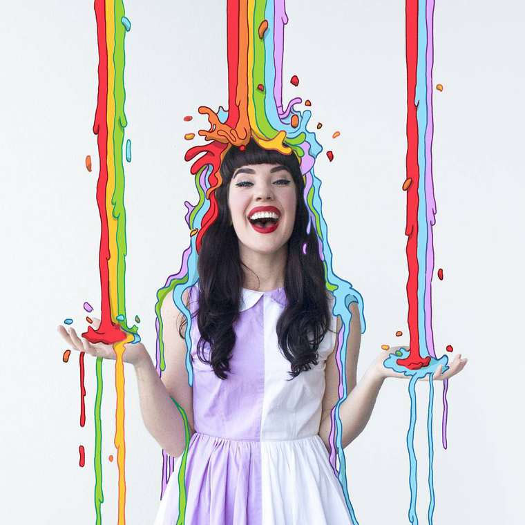 Selbstportraits mit illustrierten Accessoires Dizzy-Little-Dotty_01 