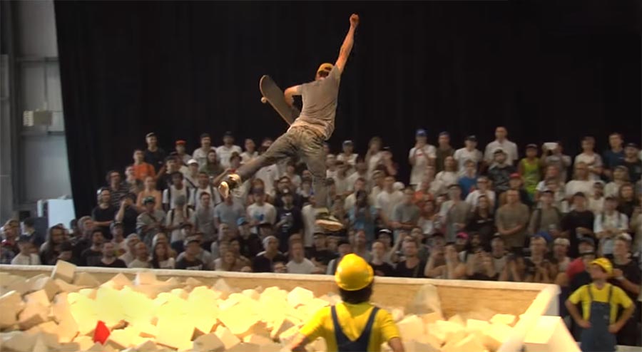 Wettbewerb der ausgefallenen Skateboard-Disziplinen