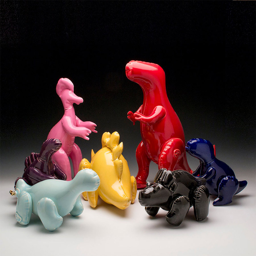 Dino-Ballons aus Keramik brett-kern-dinosaur_06 
