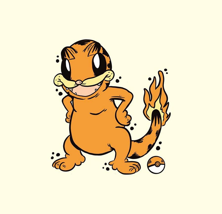 Pokémon als Garfield gezeichnet Garfemon_05 