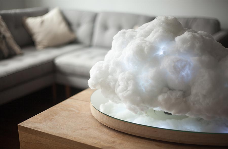 Schwebende Wolke als Lautsprecher levitating-cloud 