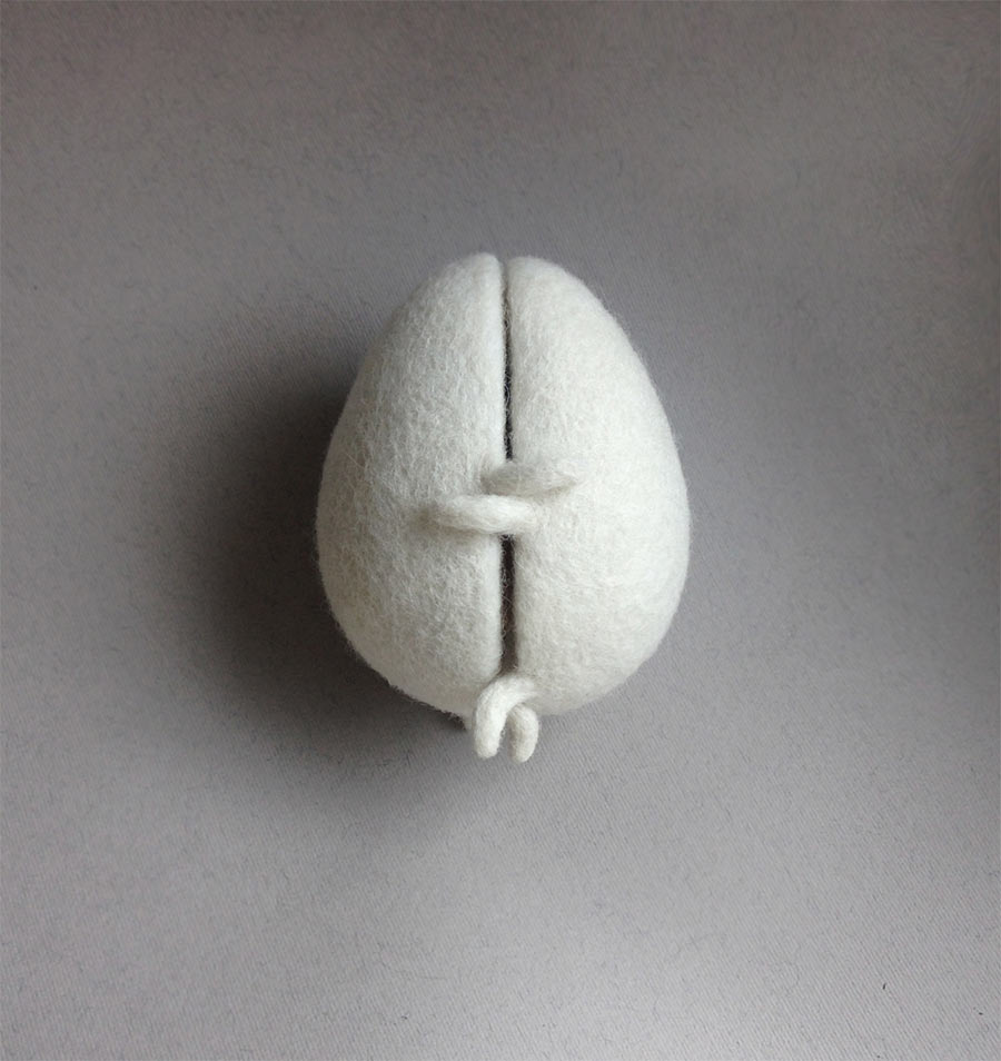 Süße Woll-Figuren von Hanna Dovhan woolsculpture_02 