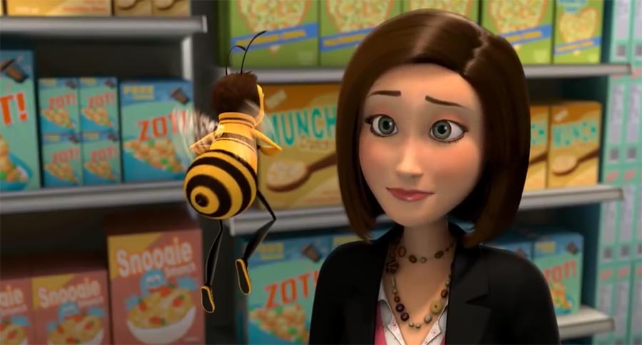 Bee-Trailer wird bei jedem 'Bee' langsamer bee-movie-trailer-slow 
