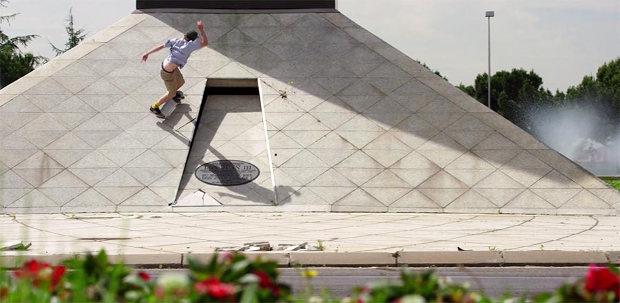 Spanisches Sommer-Skateboarding