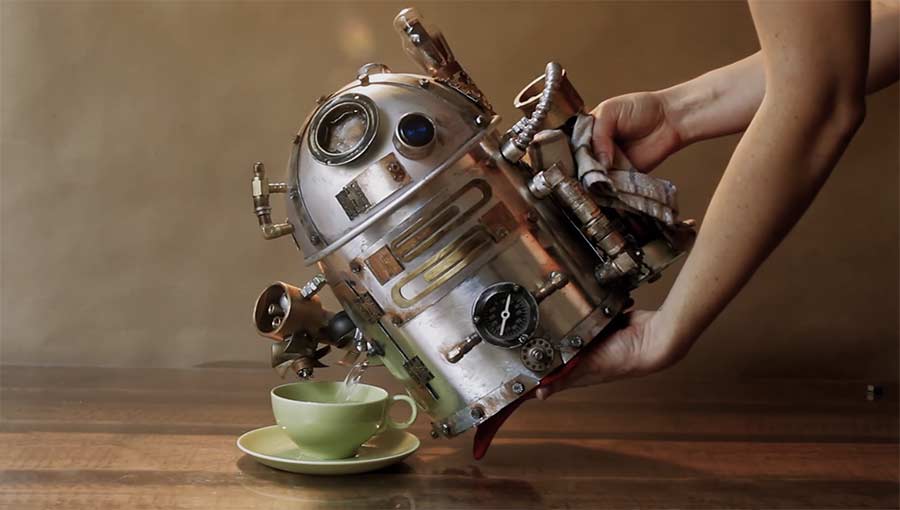 R2D2 Steampunk Wasserkocher