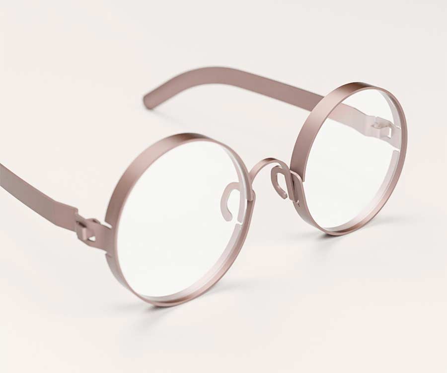 Ganzes Brillengestell aus einer Lage Metall FRAME-eyeglasses_01 