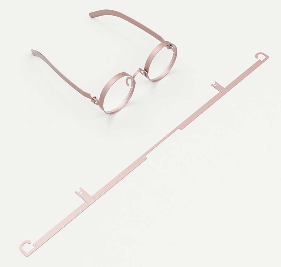 Ganzes Brillengestell aus einer Lage Metall FRAME-eyeglasses_02 