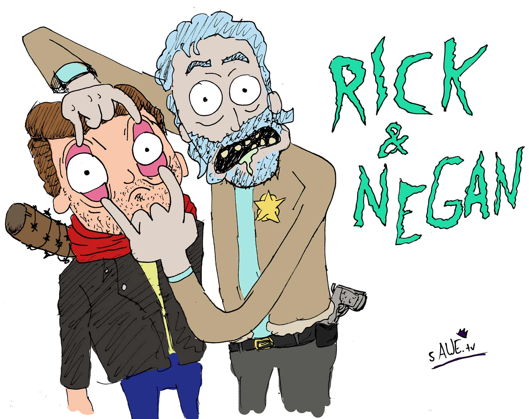 "Rick and Negan" Speedpainting rick-and-negan 