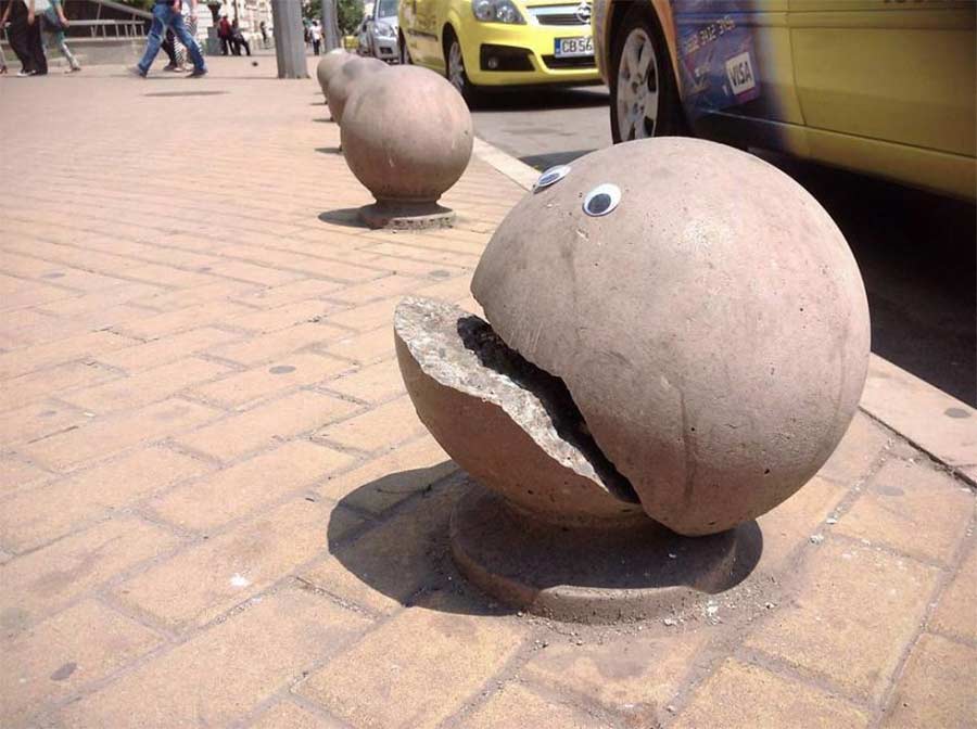 In Bulgarien trägt die Stadt Googly Eyes