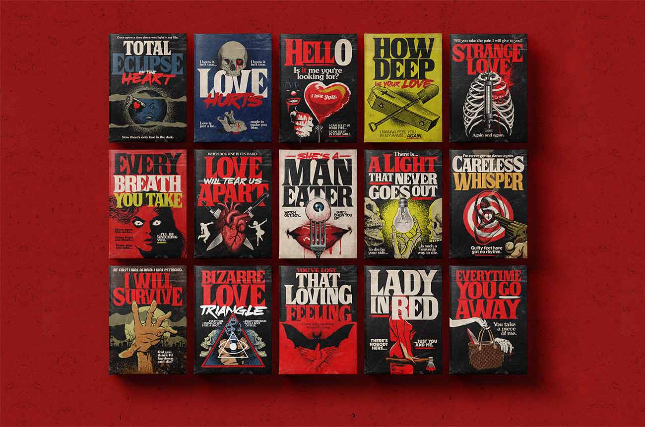 Liebeslieder als Horror-Buchcover