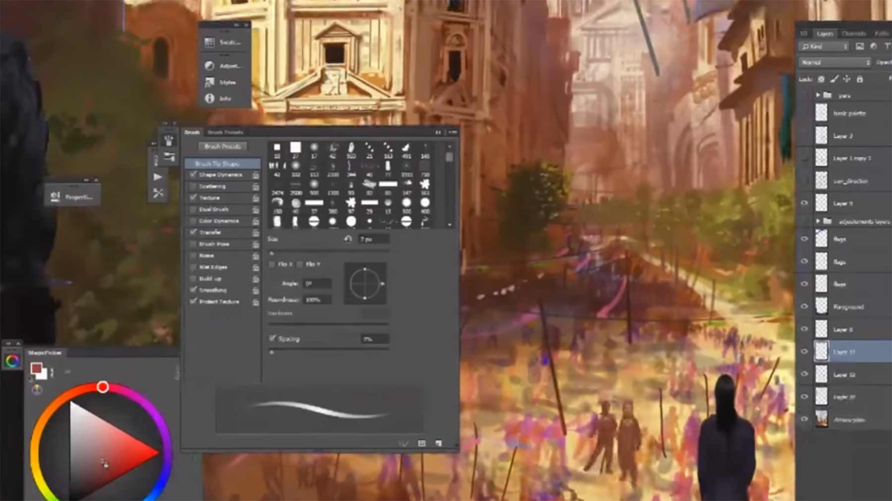 Speedpainting: ein Buchcover für Michael J. Sullivan Making-of-Percepliquis-Cover 