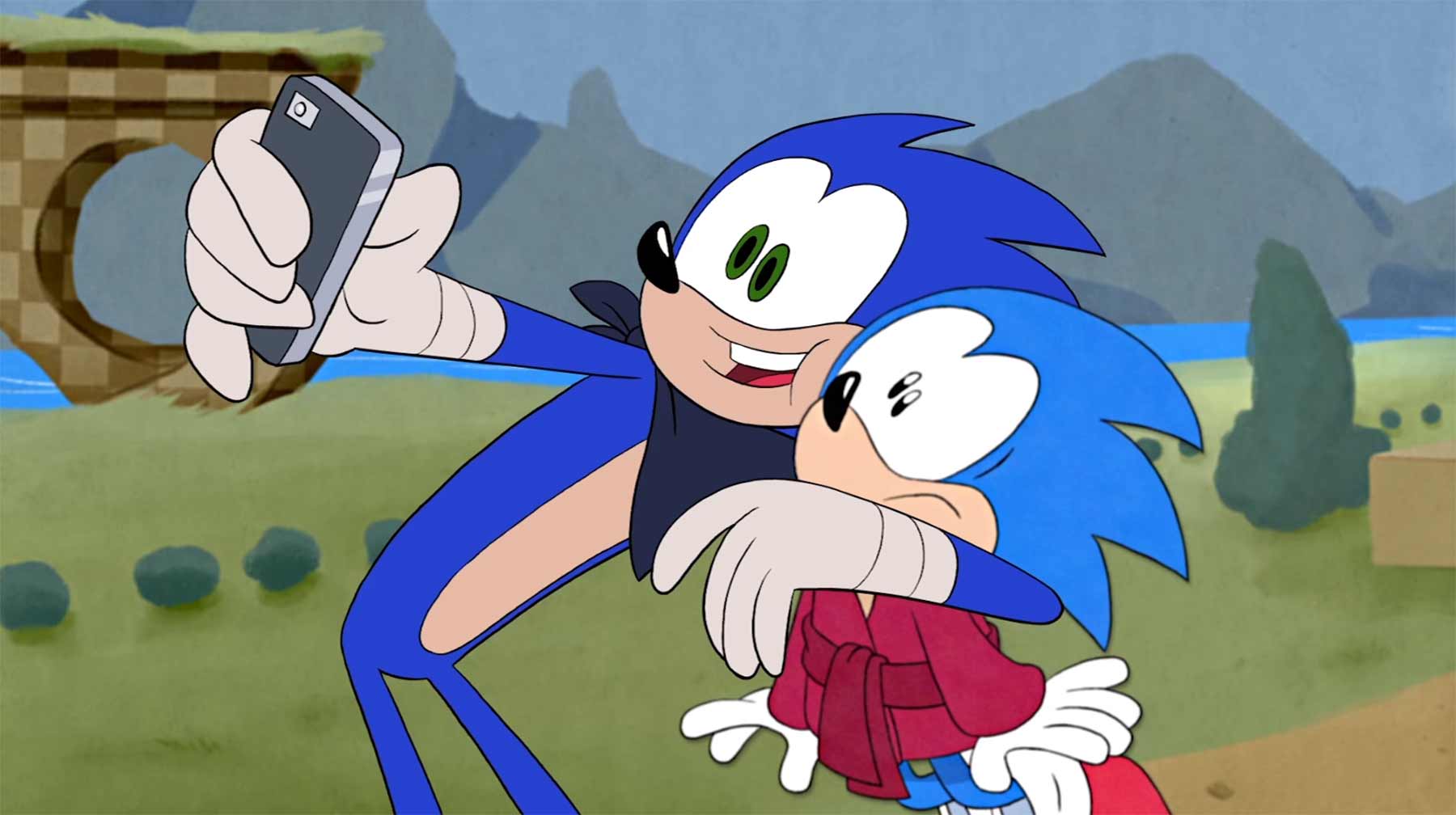 Wenn der neue Sonic den alten in der Vergangenheit besucht Sonic-The-Hedgehog-Time-Trouble 