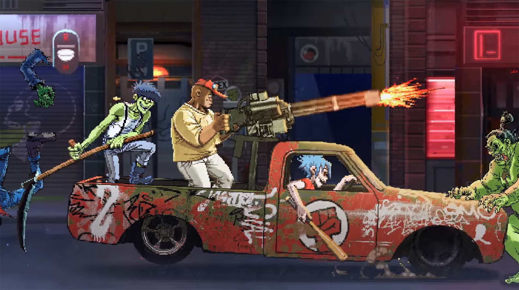 Das neue Musikvideo der Gorillaz ist purer Pixelschmaus Gorillaz-Garage-Palace 