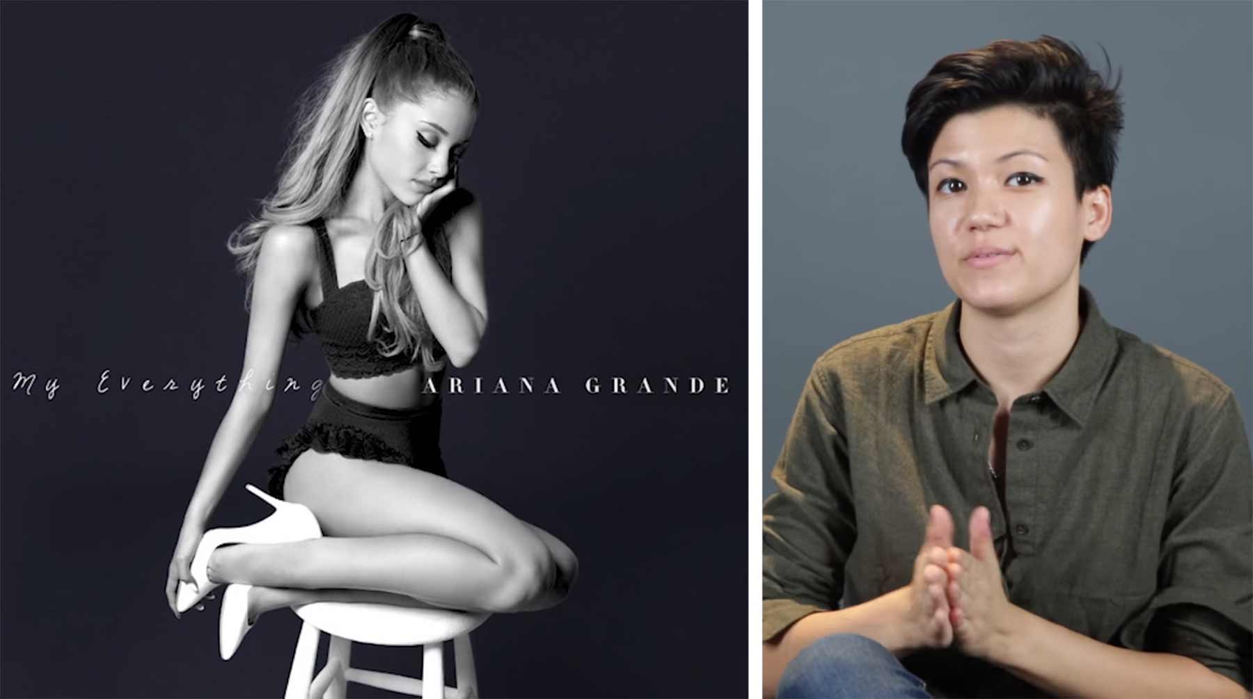 Wie Ariana Grande auf einem Hocker sitzen-Challenge ariana-grande-hockersitz 