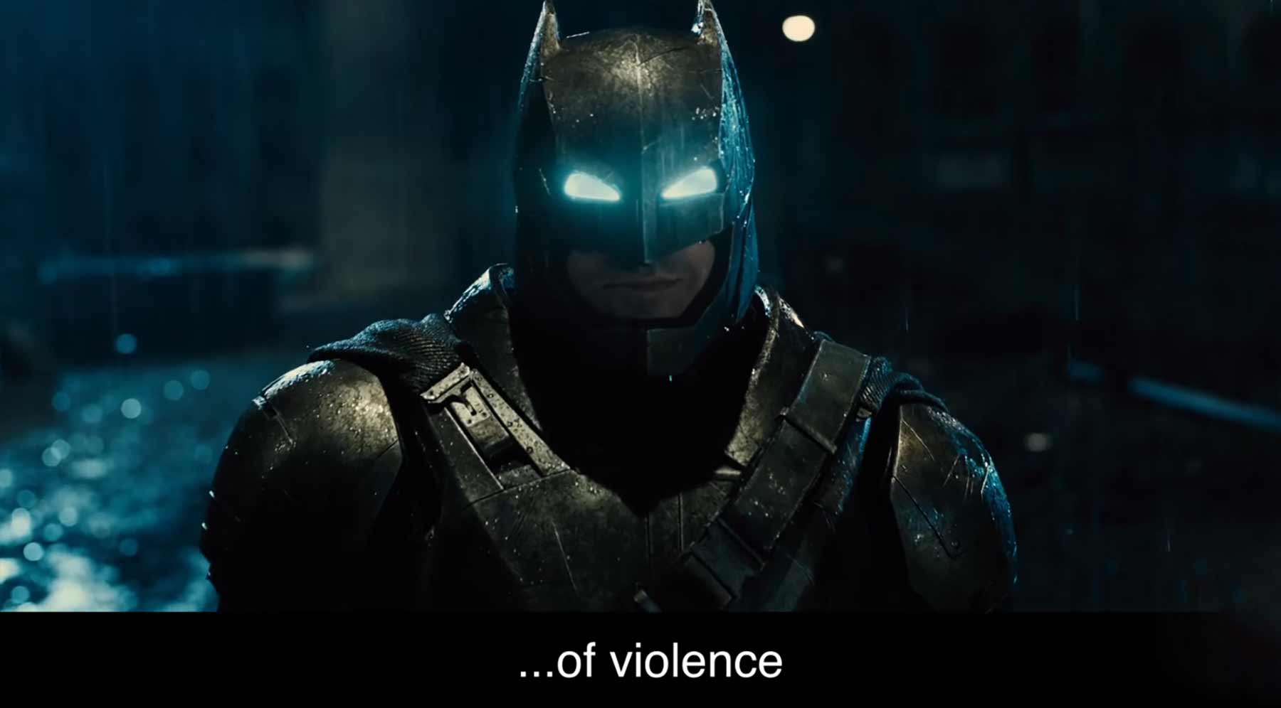 Batman singt „The Sound of Violence“