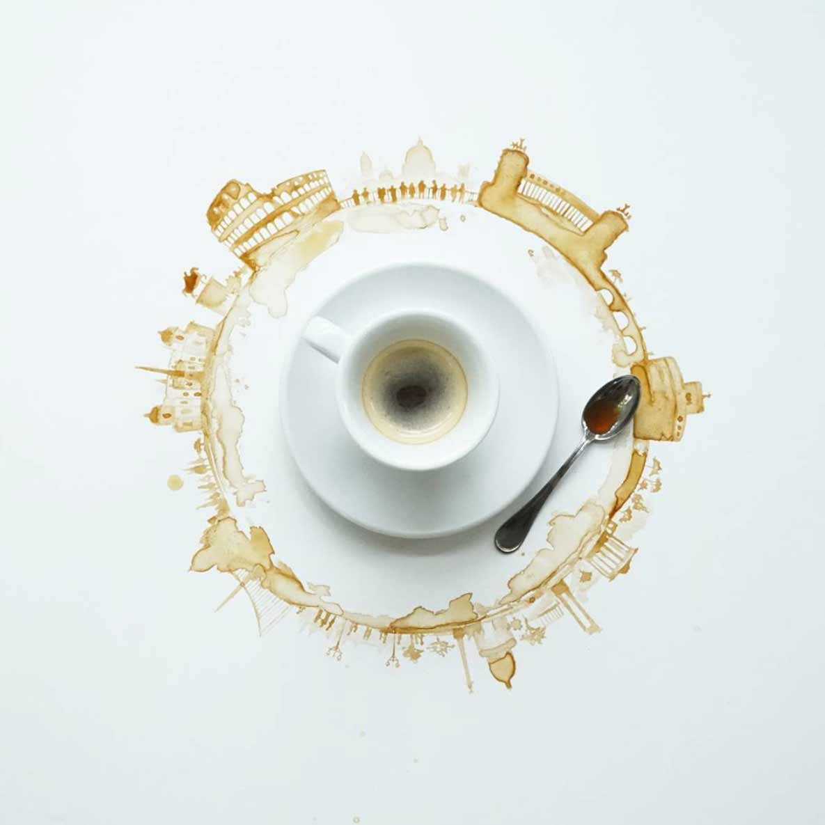 Neue Kaffee-Kunst von Giulia Bernardelli