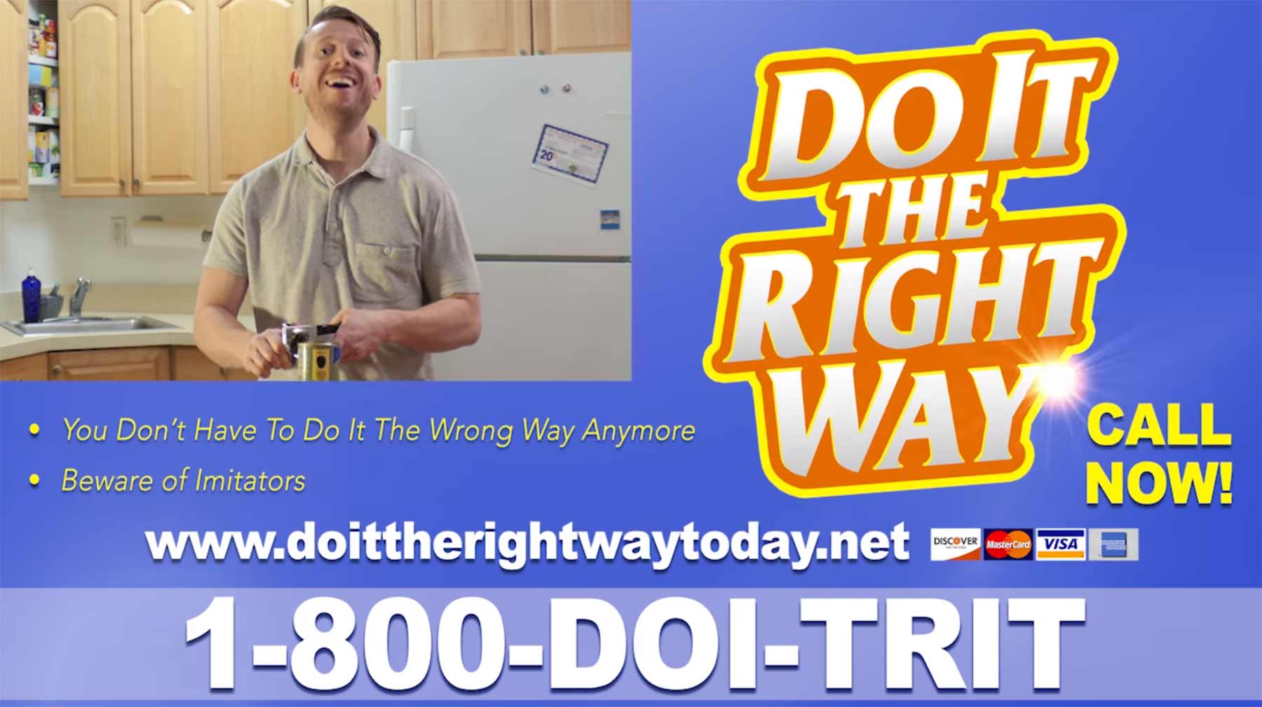 Schluss mit Infomercial-Alltagsproblemen do-it-the-right-way 