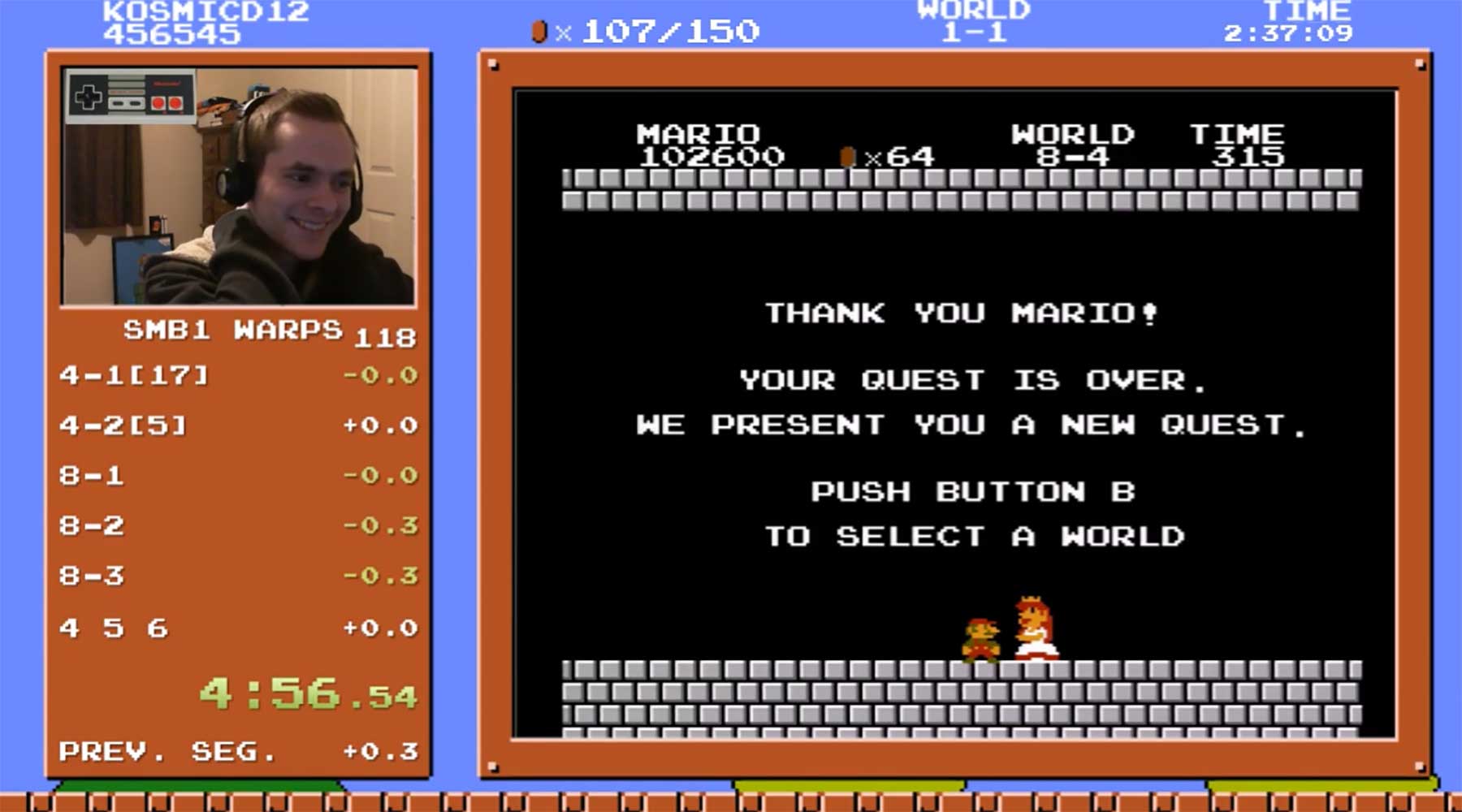 Neuer Rekord im Super Mario Bros.-Schnellspielen super-mario-bros-speedrun-rekord 