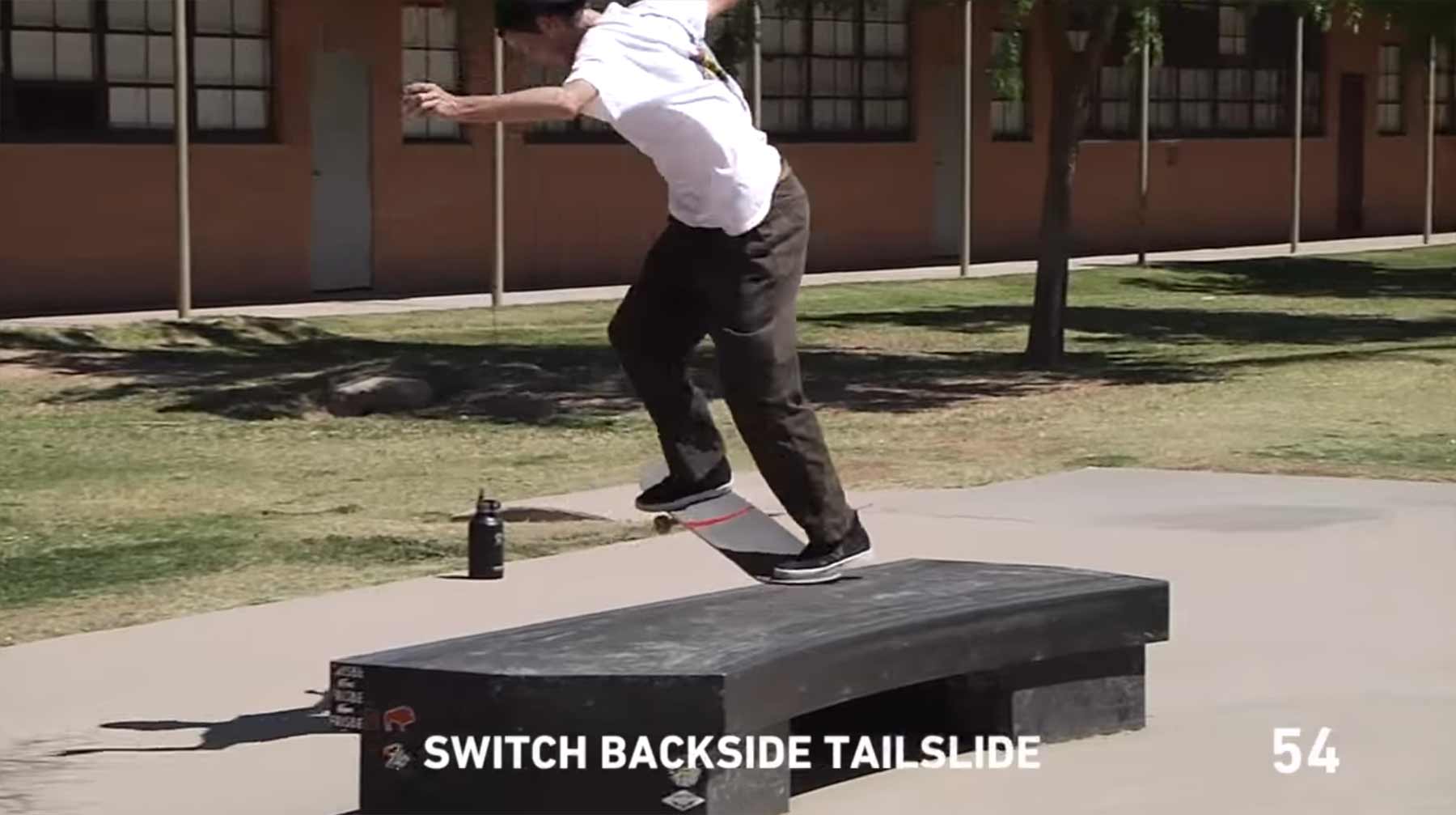 Ryan Lay steht 102 Skateboard-Tricks am Stück