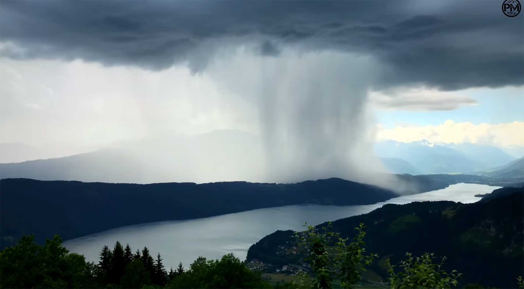 Timelapse einer sich entladenden Unwetterzelle millstaetter-see-Amazing-Rainstorm-Timelapse 