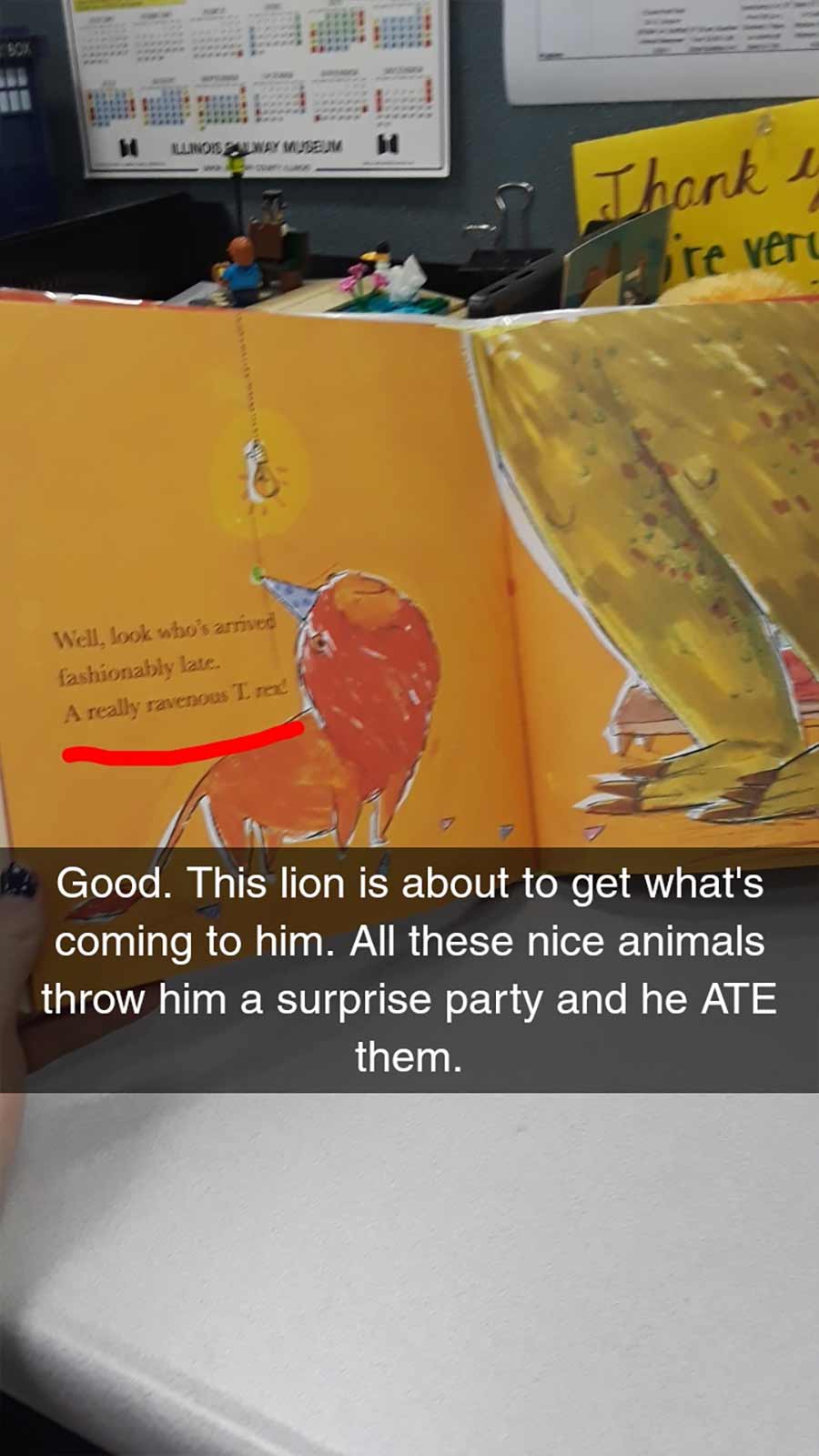 Erwachsene rezensiert Kinderbuch auf erfrischende Art A-Hungry-Lion-or-A-Dwindling-Assortment-of-Animals_17 