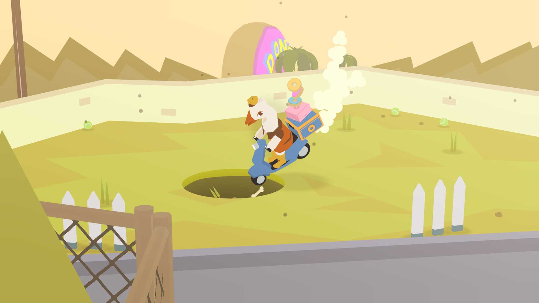 In „Donut County“ spielt ihr ein Erdloch, das alles verschlingt