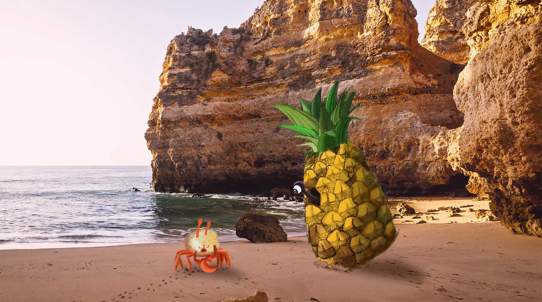 Die vergötterte Krabbe im Ananas-Haus crab-story-kurzfilm 