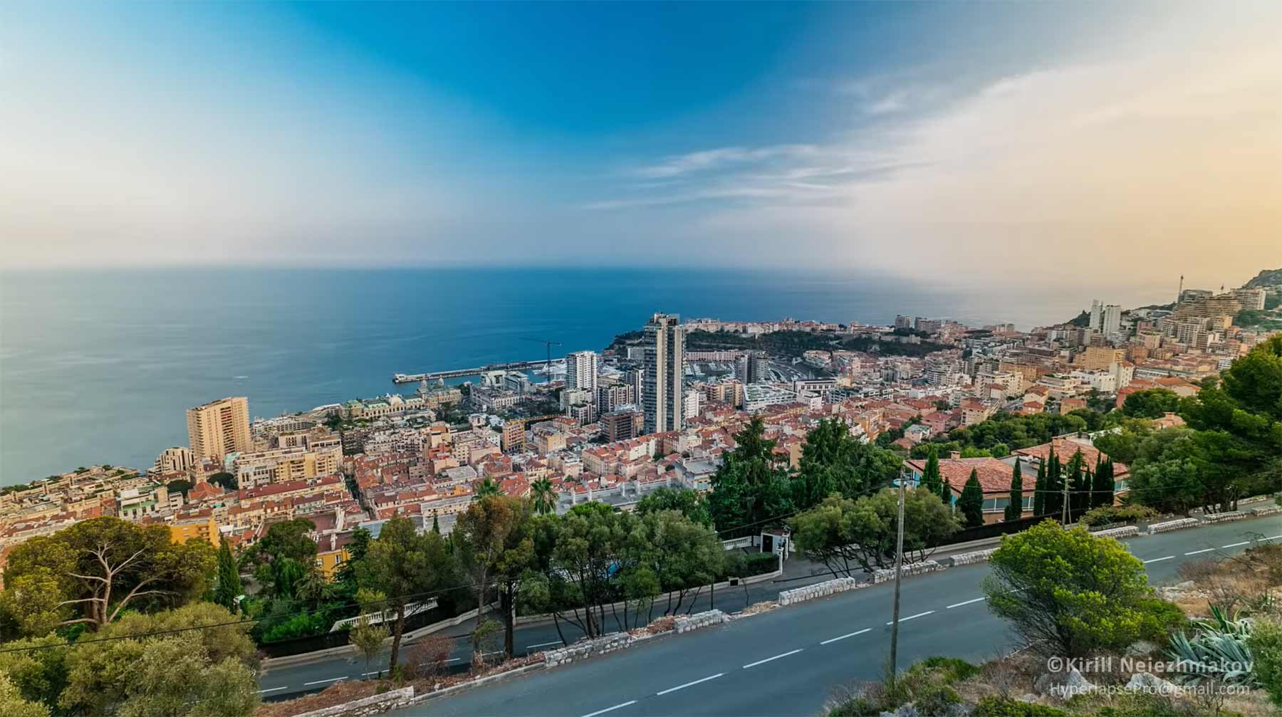 Hyperlapse-Stadtportrait: Monaco