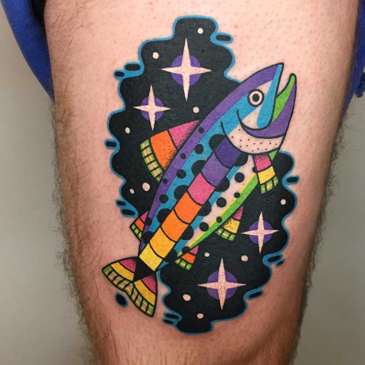 Whale winston the Technicolor Tattoos