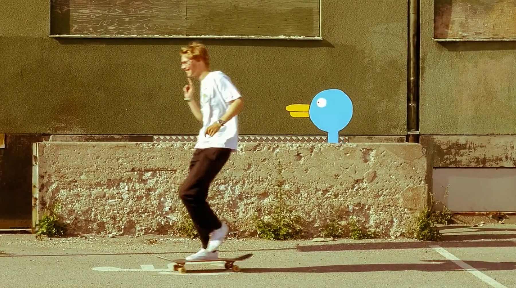Skateboarding trifft Cartoon-Figuren DORKZONE-skateboarding 
