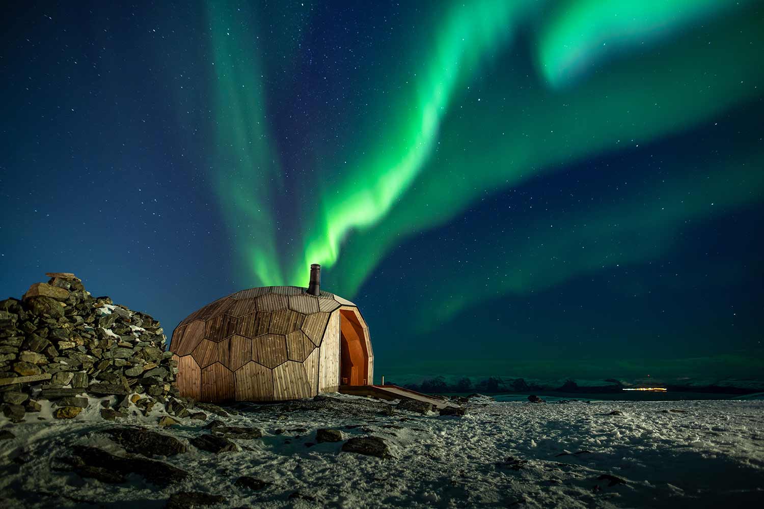 Norwegisches Holz-Iglu