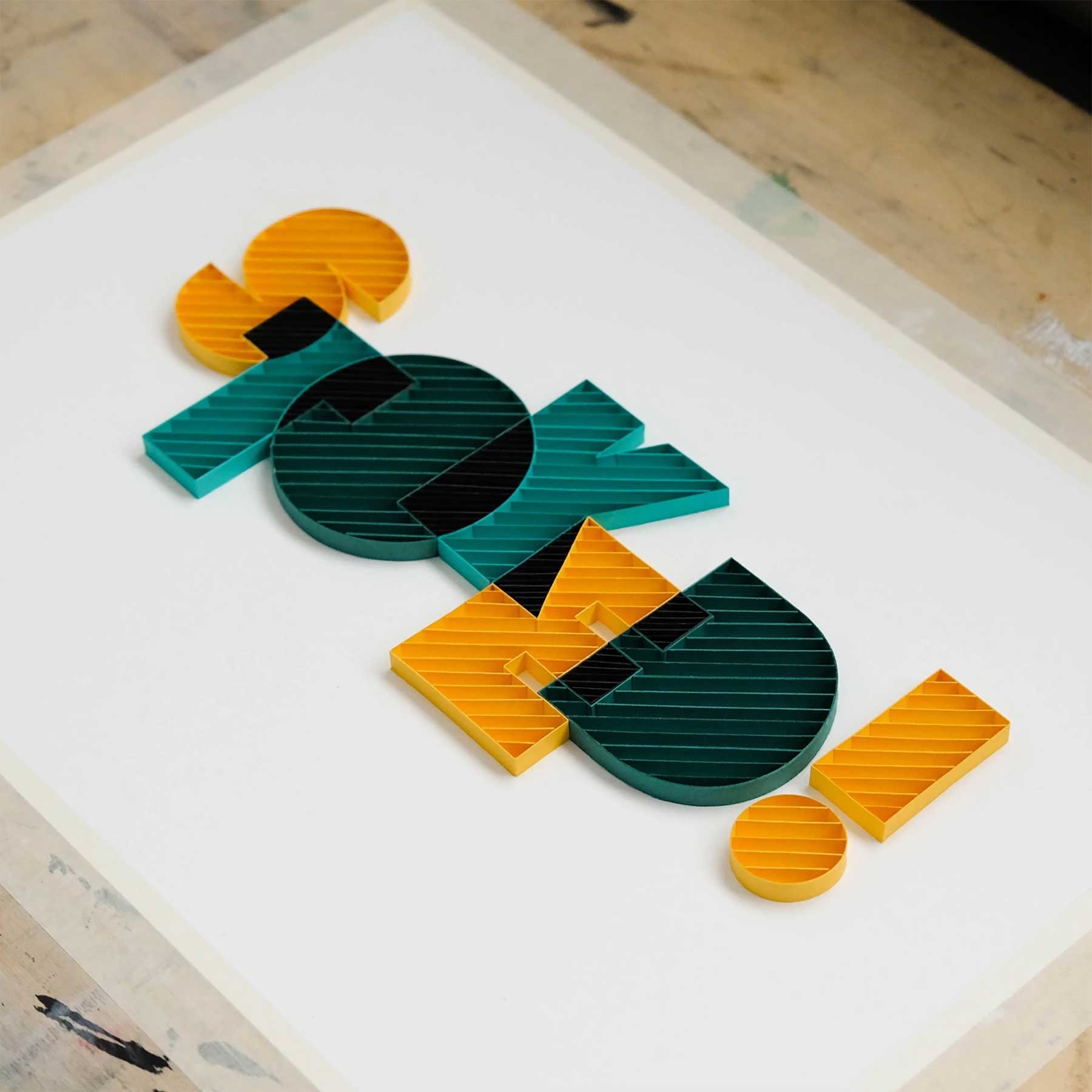 3D-Papier-Lettering von Alia Bright Alia-Bright-paperlettering_11 