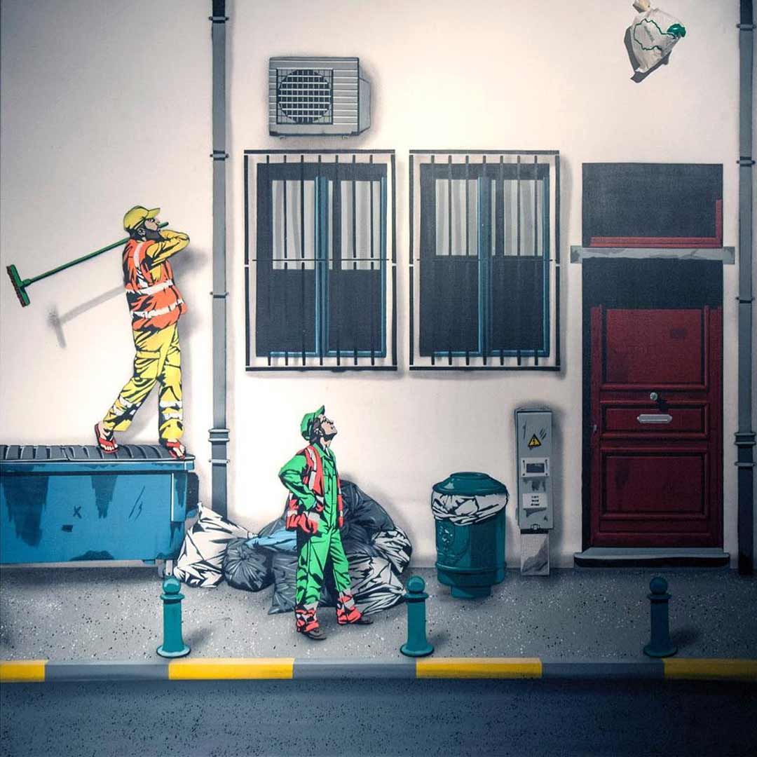 Neue Bauarbeiter-Street Art von Jaune Jaune-Street-Art-2019_09 
