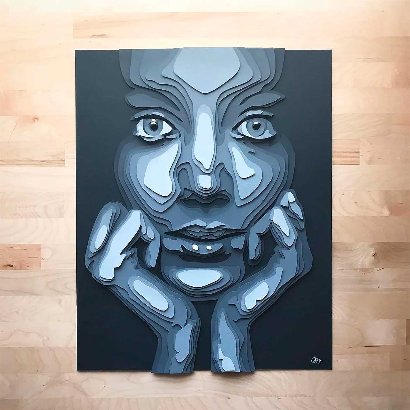 Papier-Portraits von Shelley Castillo Garcia