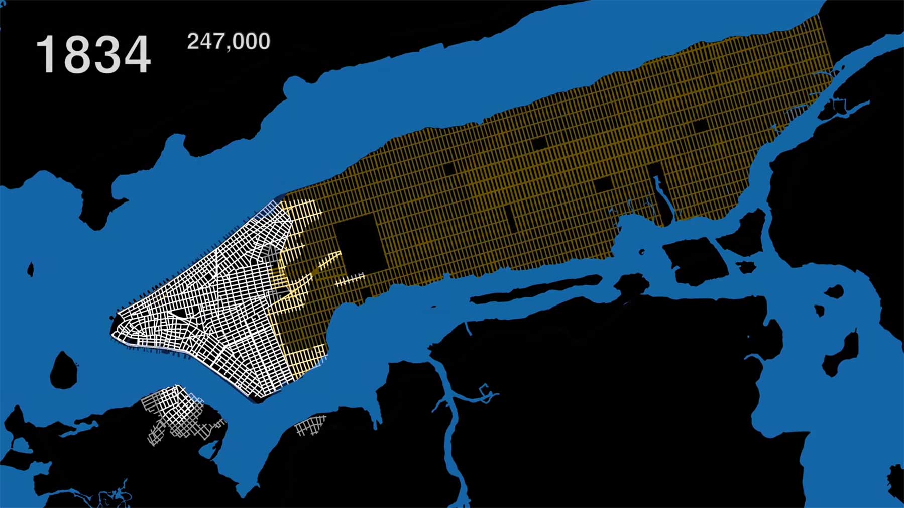 New York Citys Bevölkerung von 1609 bis heute