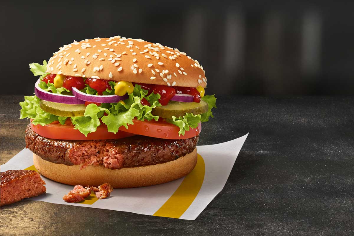 Der erste vegane Burger bei McDonald’s heißt „Big Vegan TS“