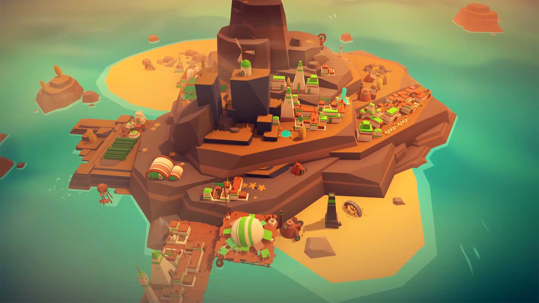 Minimalistische Städtebau-Simulation: "ISLANDERS" islanders-game-trailer 