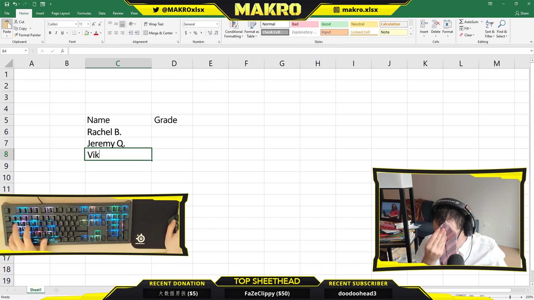 Wenn Live-Streamer über das neue Excel-Update berichten würden makro-excel-update-live-stream 