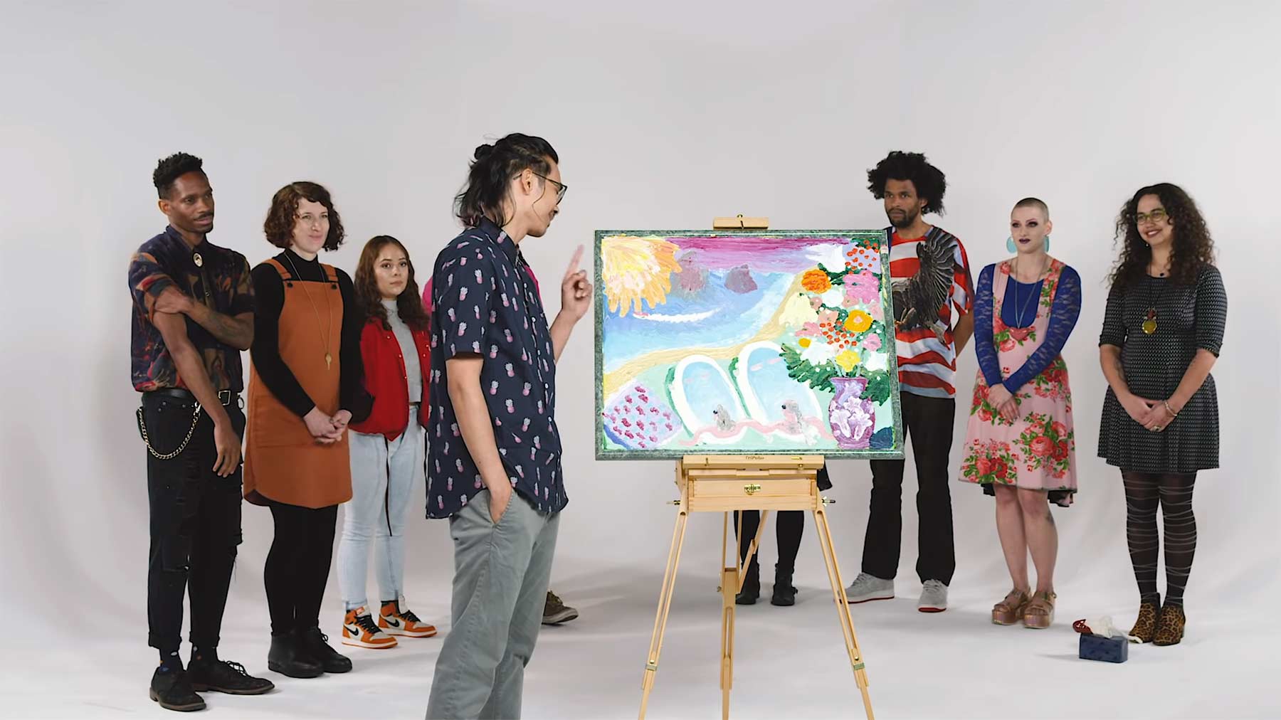 Leute ordnen Kunstwerke fremden Personen zu kunst-kuenstler-zuordnen