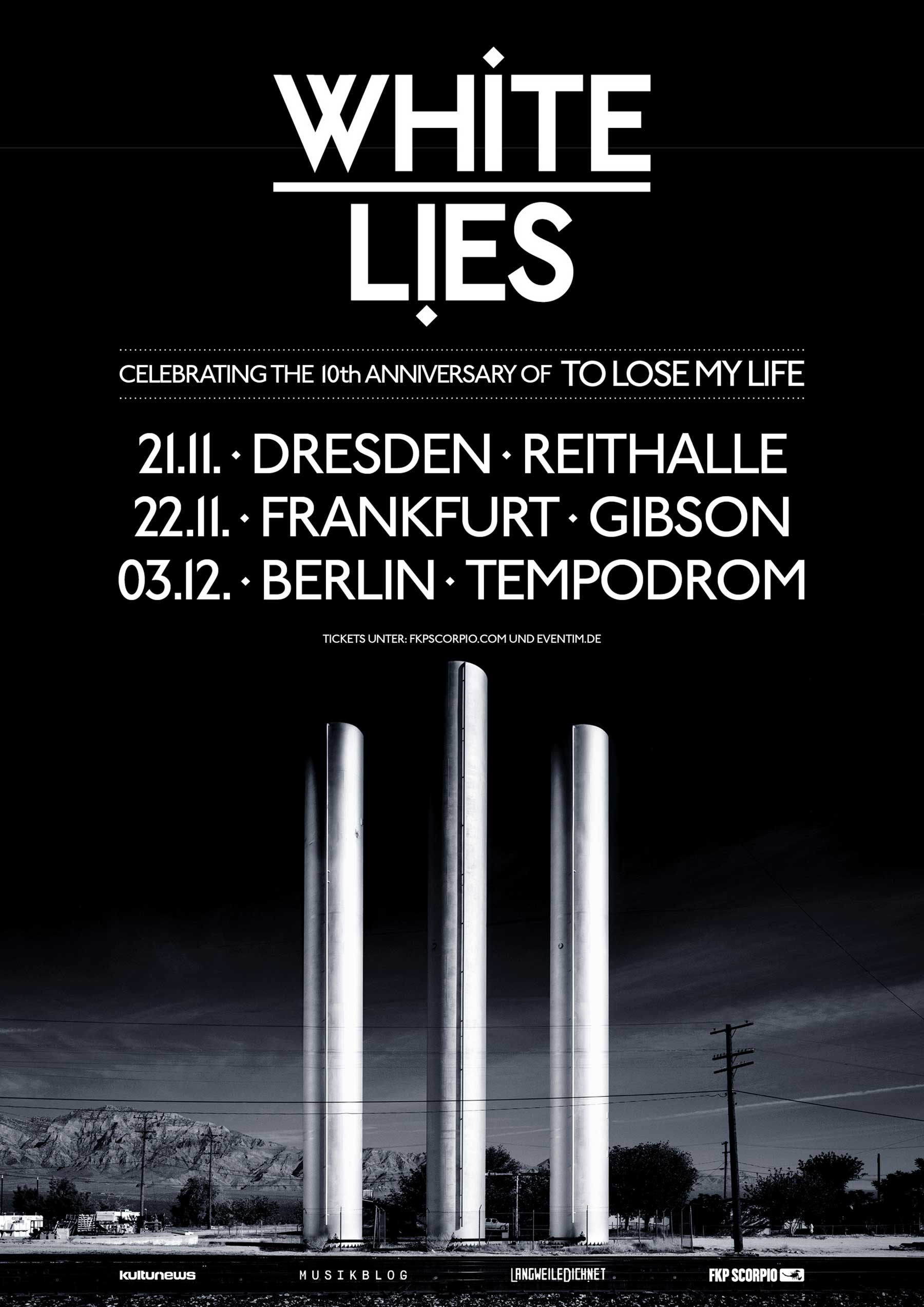 LwDn präsentiert: White Lies auf Deutschland-Tour im Herbst 2019 White-Lies-Tourplakat-2019 