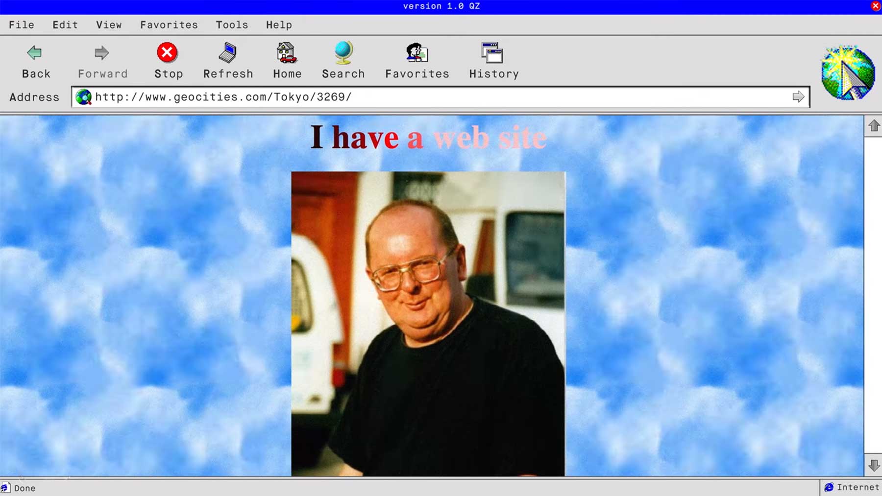 Beispiel Internetseite 90er Jahre