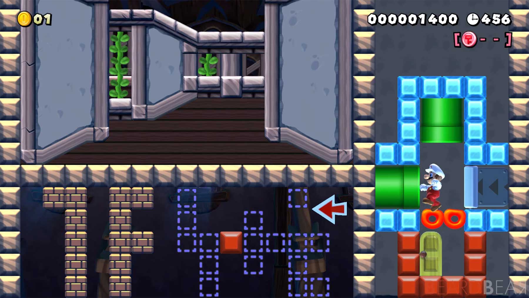 Jemand hat ein 3D-Labyrinth in „Super Mario Maker 2“ gemacht