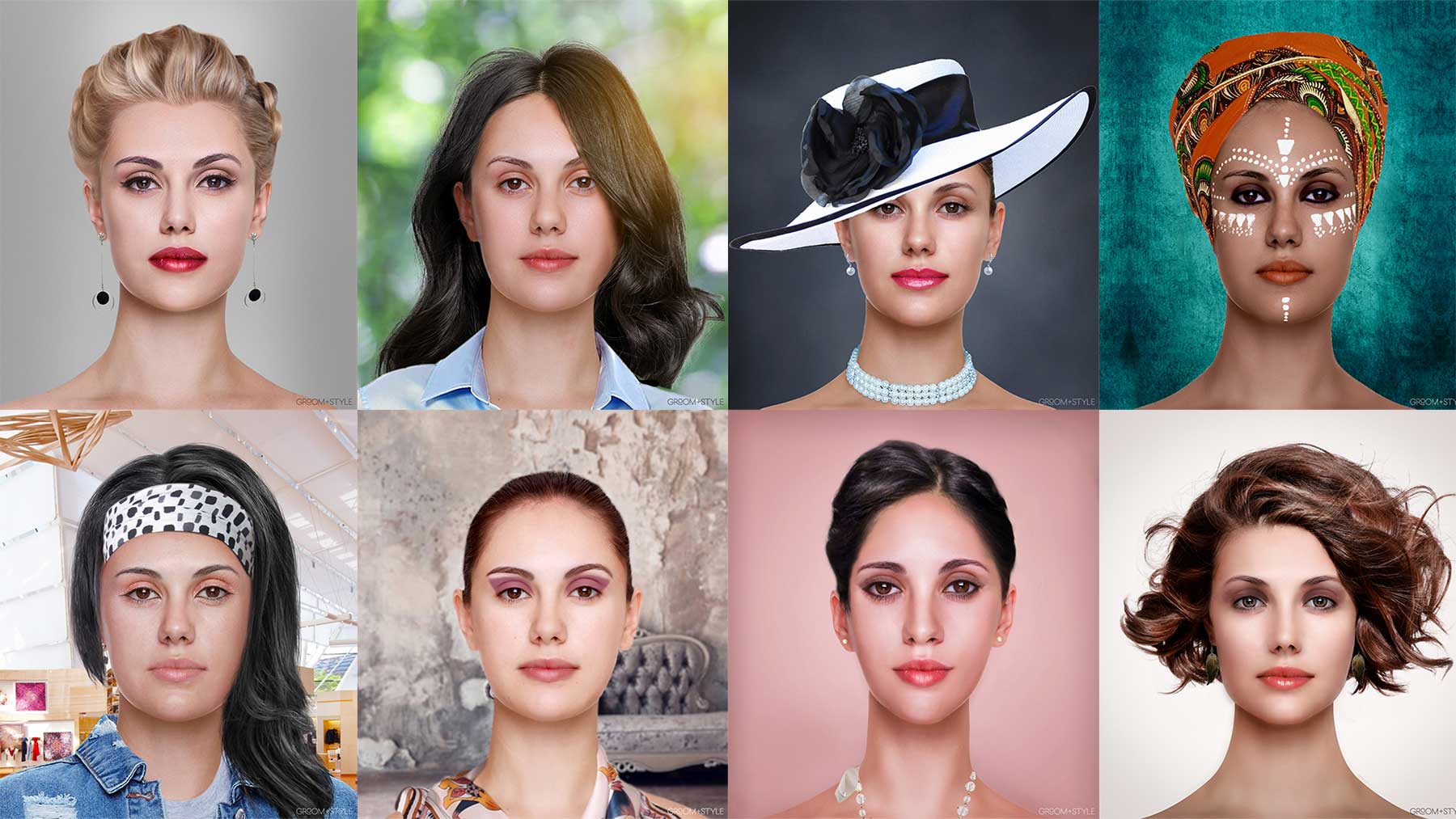 27 Designer haben Portraits nach den Trend-Looks ihrer Länder bearbeitet