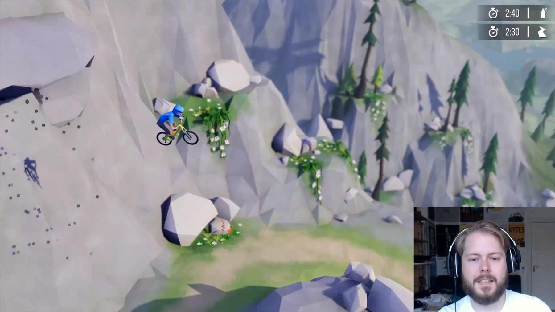 Let’s Play: Ich spiele eine Runde „Lonely Mountains: Downhill“