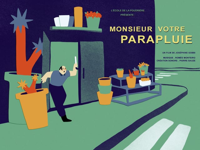 Animierter Kurzkurzfilm: „Monsieur, votre parapluie!“