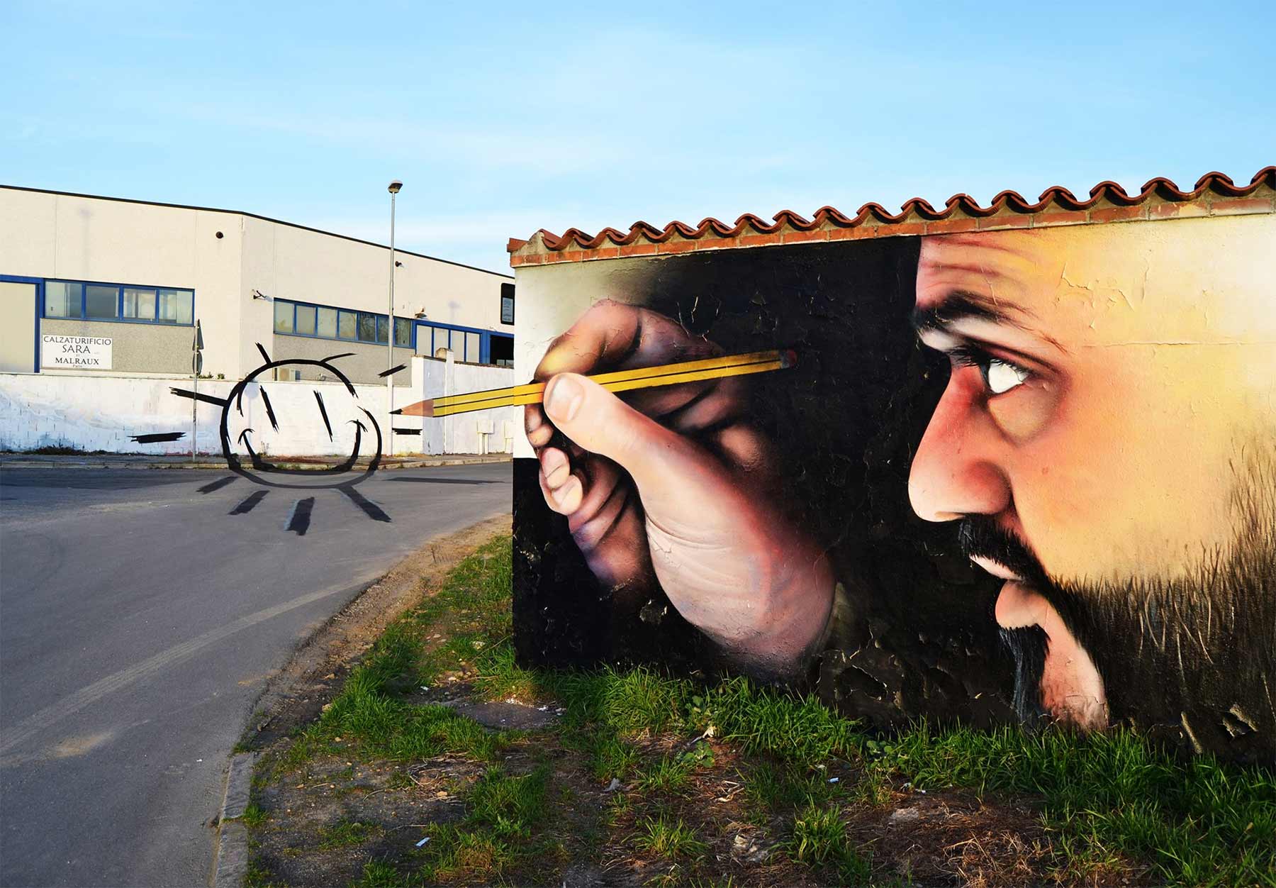 3D-Street Art von Caiffa „Cheone“ Cosimo