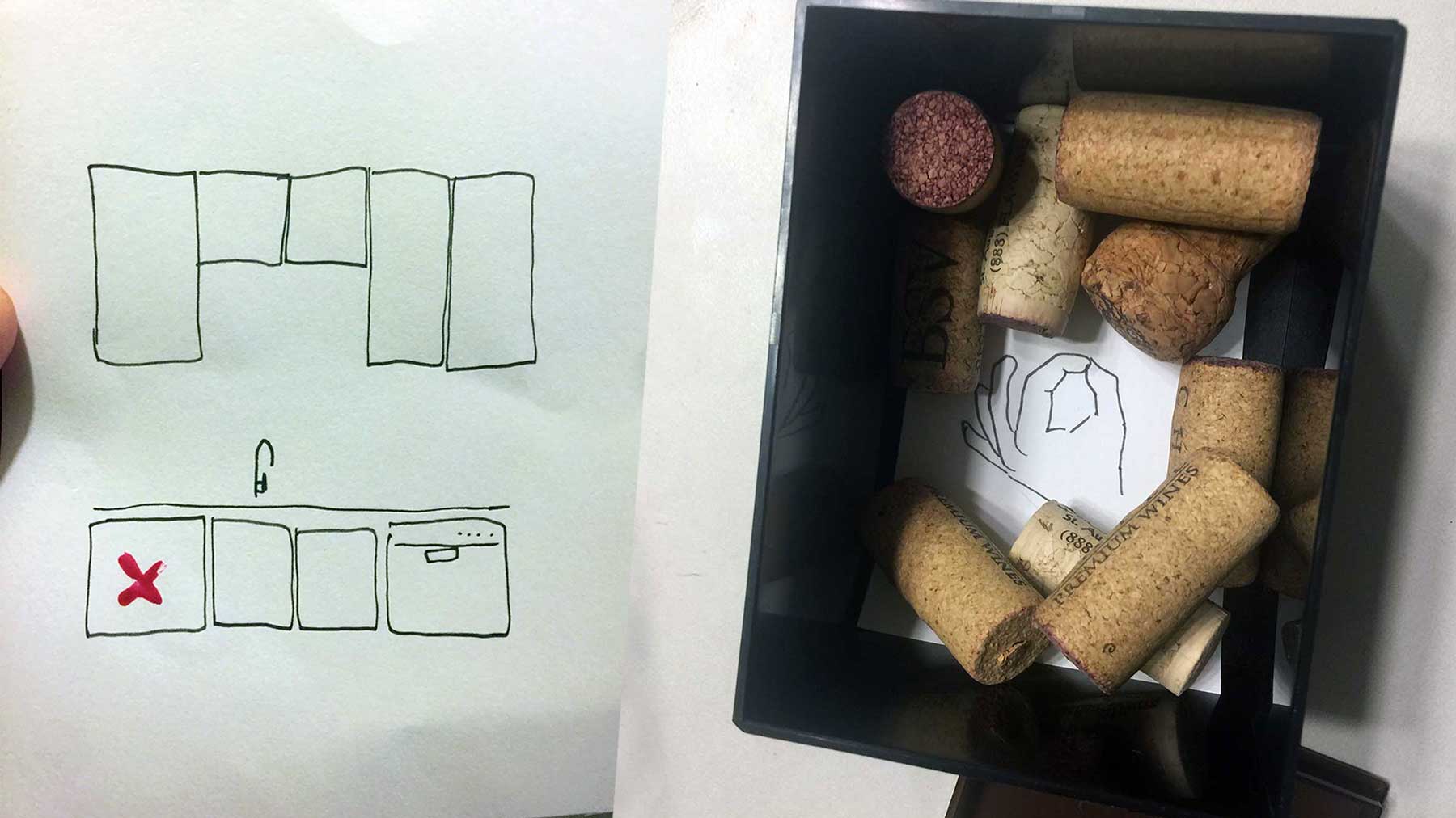 Mann macht Schnitzeljagd, um seiner Frau zu sagen, dass ihr Fürze stinken