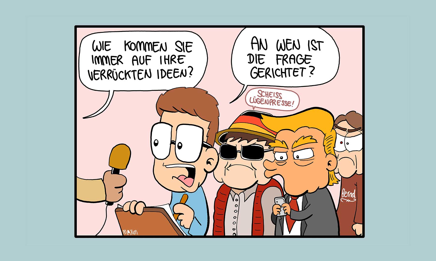 Gedanken einer 18-Jährigen: Gesellschaftskritische Cartoons