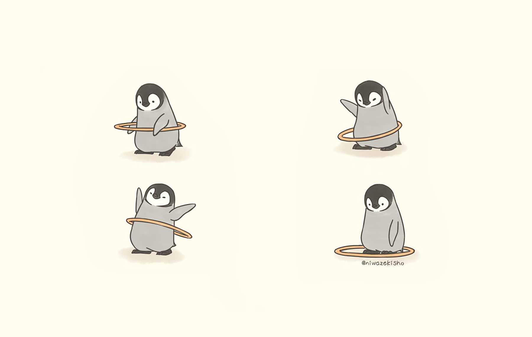 Süße Pinguin-Webcomics von Sheba
