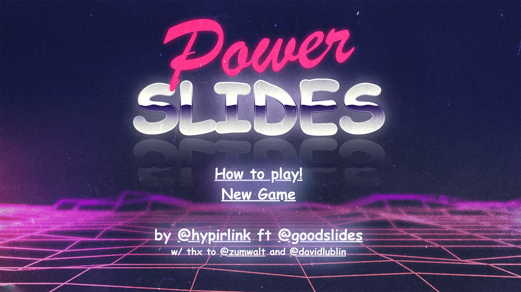 PowerPoint-Karaoke im Browser: „POWER SLIDES“